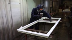 Окраска готовых изделий пластиковых окон из ПВХ (Окна с Энамеру)