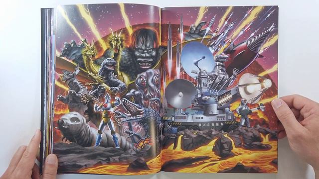 The Godzilla Art of Kaida Yuji flip through Artbook