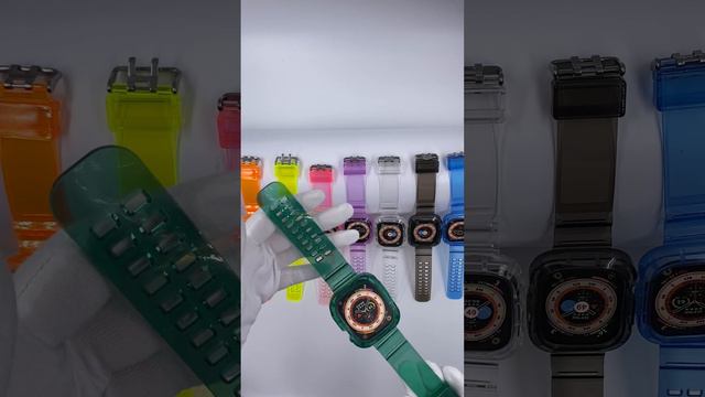 Прозрачный ремешок для Apple Watch ULTRA 49 мм #shorts#ремешок#смартчасы#apple#applewatch