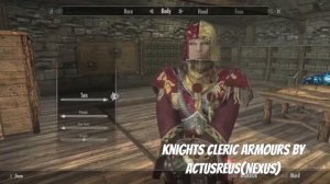 Skyrim SE Xbox One Mods|knight's cleric armour