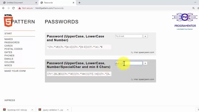 4 | Strong Password & Regular Expression Validation In jQuery Validation Plugin | JS (Hindi/Urdu)