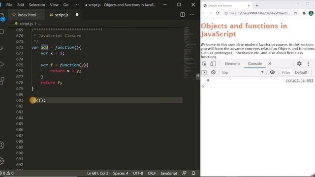 JavaScript closures