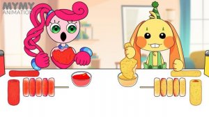 Convenience Store Food Mukbang VS Bunzo Bunny MUKBANG COMPLETE EDITION! | POPPY PLAYTIME Animation