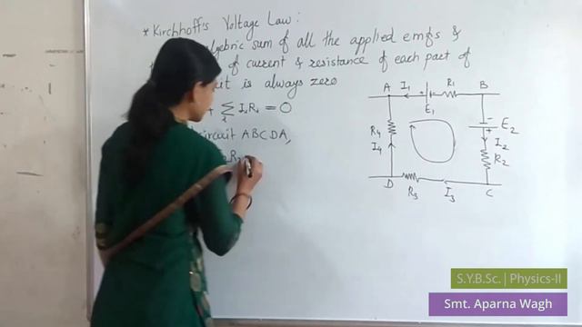 S.Y.B.Sc. Physics-2: LECTURE 3 - Kirchhoff's Voltage Law | Chapter1 - Network Theorem (Part-3) смотреть онлайн