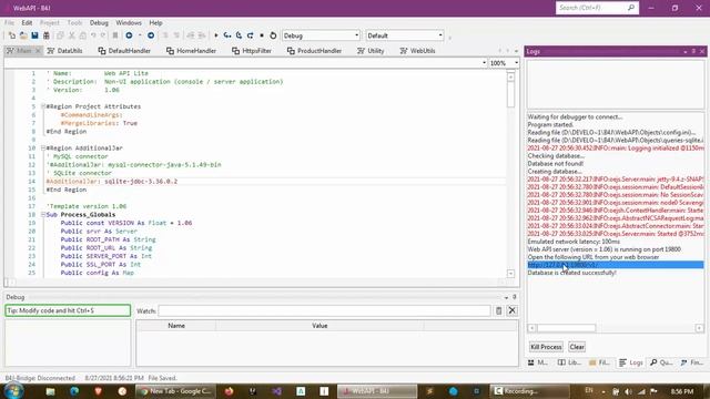 [B4X] (B4J) Creating Web API Server from template смотреть онлайн