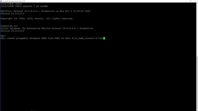 06 Clone a Local PDB using NO DATA 19c смотреть онлайн