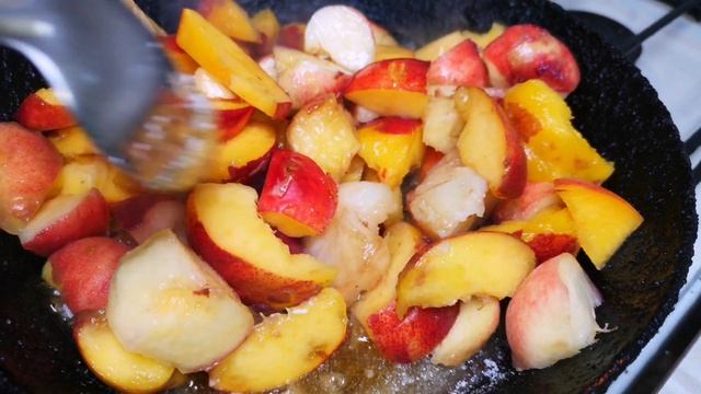 Французский персиковый простой и вкусный ПИРОГ К ЧАЮ ТАРТ ТАТЕН. Пирог перевертыш с персиками!