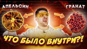 ЧТО ВНУТРИ ЗАСУШЕННЫХ ФРУКТОВ! ТРИПОФОБАМ НЕ СМОТРЕТЬ!