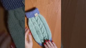 Вязаная жилетка для собачки мальчика ✌️🐕🧶