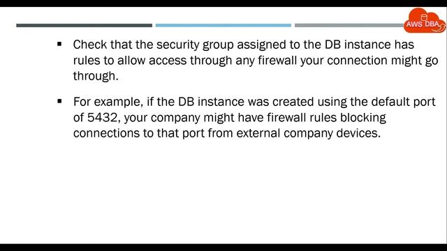 13.Troubleshooting connections to your PostgreSQL instance смотреть онлайн