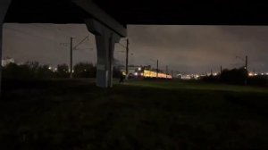 ЭД4М-0413 Сообщением Павловск - Санкт-Петербург проследует участок Купчино - Проспект Славы