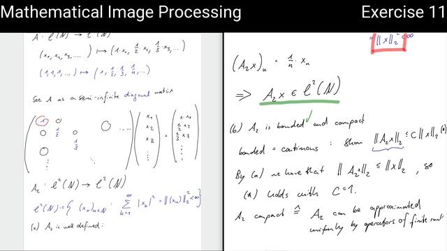 Ill-posedness of Deconvolution and Compact Operators | Mathematical Image Processing | Ex. 11 смотреть онлайн
