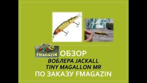 Обзор воблера Jackall Tiny Magallon MR  по заказу Fmagazin