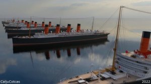 CUNARD Fleet Length Comparison (3D)