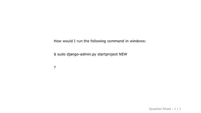 Windows : How To Run 'sudo' Command In Windows