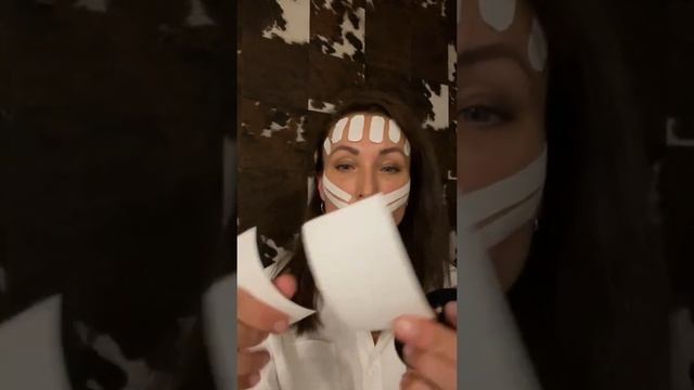 Лифтинг лица тейпами