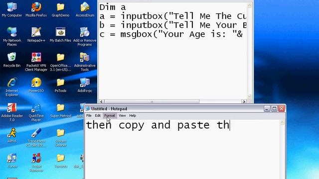 Vbscript Tutorial: How to Create A Script that Knows Your Age смотреть онлайн