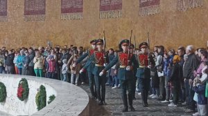 Смена Почётного Караула в Пантеоне Славы Мамаев Курган, Волгоград, 08 мая 2023 года, 11:00 часов