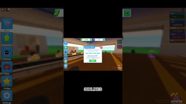 All Working Codes In Car Factory Tycoon (Roblox) #shorts #roblox #update #christmas #simulator