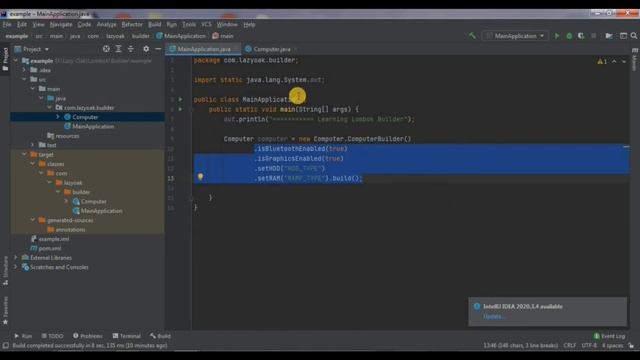 Lombok Builder Pattern Example [Hindi] смотреть онлайн