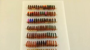 Набор донных мушек для ловли хариуса на реки Енисей 2019