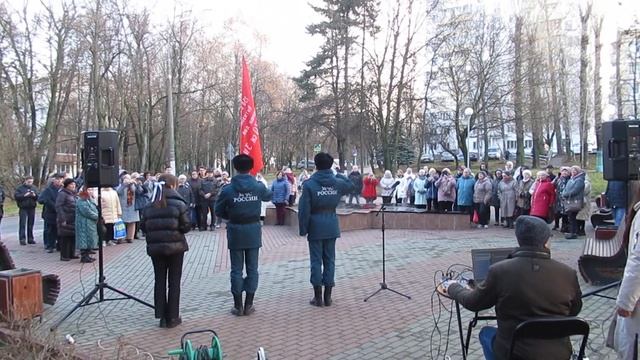 Район Зюзино, торжество. Присвоение фонтану имени героев Перекопа.