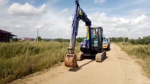 Экскаватор Hitachi EX55UR стрела телескоп глубина копания 5 метров!!! г. БЕЛОГОРСК.