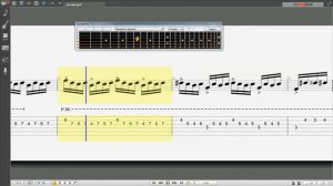 Прелюдия до минор (минус)  в темпе 60 с табом,  Prelude in c minor Bach (Backing track) a pace 60