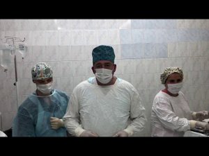 Большой полип в антральном отделе желудка