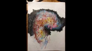 Holon Ink - Antennae Galaxies Pen/Ink Drawing Time Lapse