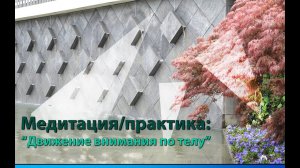 Медитация/практика: "Движение луча внимания по телу"!