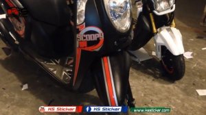HONDA ZOOMER X 2017 - HONDA Scoopy i 110 sticker