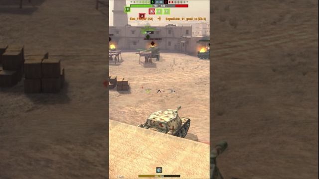 СУ-152 ВАНШОТИТ ВРАГОВ. #shorts TANKS BLITZ.  WOT BLITZ