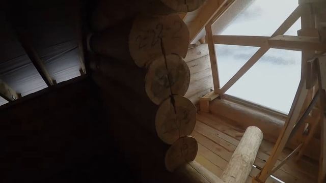 Строительство сруба с канадской чашей. смотреть онлайн