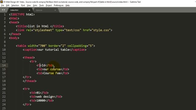 Web Design Bangla Tutorial Part-41 [ 2020 ] | Table in html css bangla? смотреть онлайн