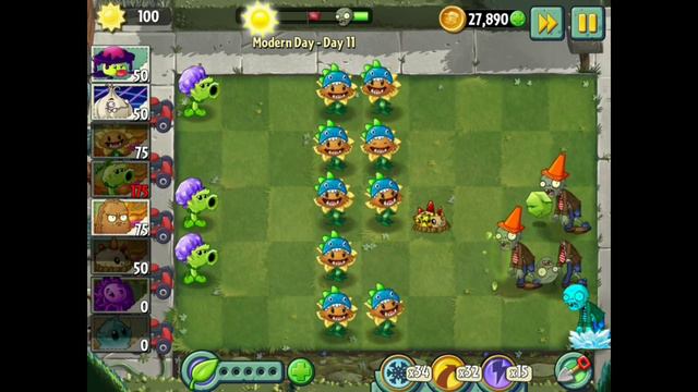Plants vs. Zombies 2 - Day 10,11,12 (Modern Day) Shadow shroom! смотреть онлайн