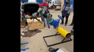 Врезка под давлением в стальной трубопровод оборудованием Tonisco