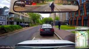 Первая поездка начинающего водителя в центр Москвы. Маршрут до Шмитовского проезда и обратно.