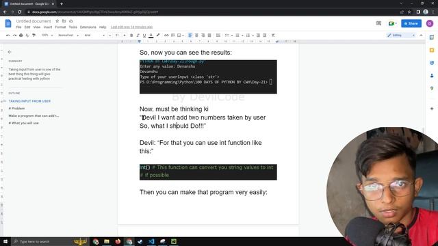 KESE INPUT LE PYTHON ME IN HINDI| TAKING INPUT FROM USER IN PYTHON IN [HINDI]