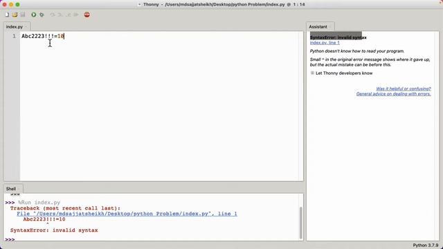 Identifier Naming Python смотреть онлайн