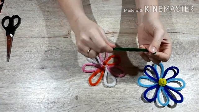 цветы из синельной проволоки