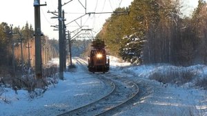 Автомотриса 1АДМ1.3-1693 следует по перегону Ясашная - Алапаевск