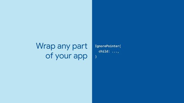 IgnorePointer (Flutter Widget of the Week)