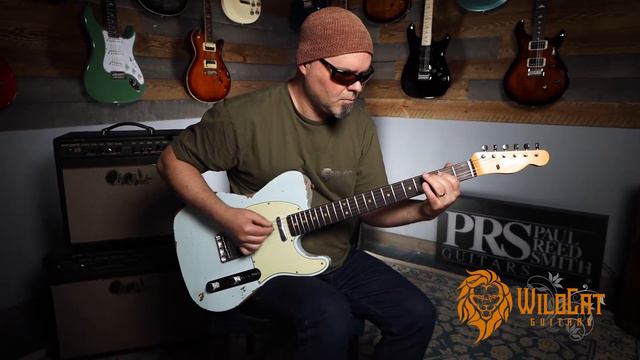 Fender Custom Shop 63 Telecaster in Faded Sonic Blue - DIAMONDS IN THE ROUGH!! смотреть онлайн