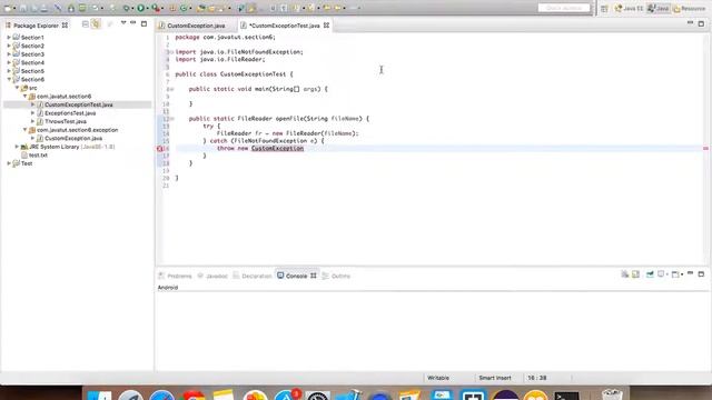 40 - Exception Handling in Java - Inheriting From Exception Class смотреть онлайн