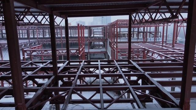 Съёмка с квадрокоптера строящегося ТЦ ЗОЛОТОЙ. г.Екатеринбург
