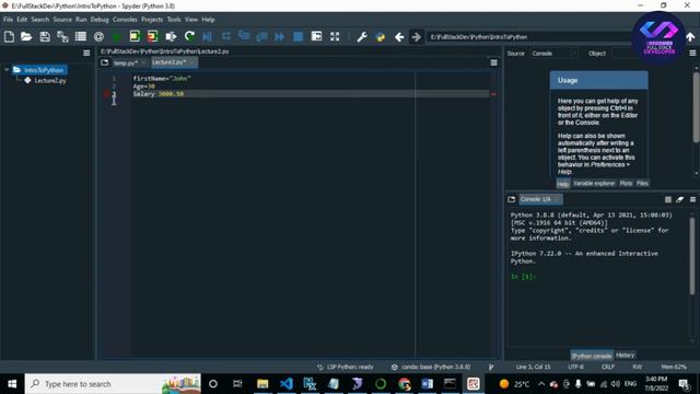 Project variable datatype, casting