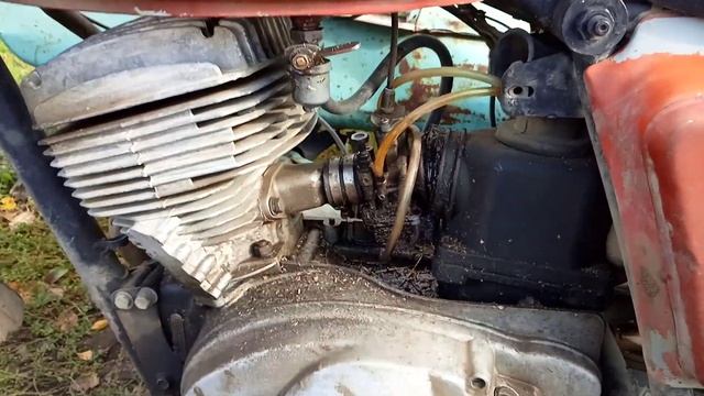 Иж планета 5 на китайском карбюраторе системы pwk 34 mm после дикой эксплуатации. смотреть онлайн