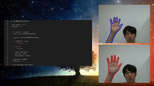 OpenCV를 사용하여 손 검출하기 (Hand Detection using OpenCV HSV Color Space ) смотреть онлайн