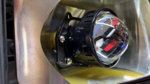 Man TGM 4x4 автодом - тюнинг фар, установка линз, диодные SRT 24v